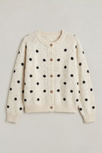 Women’s Polka Dot Button-Up Cardigan