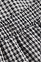 Women’s Checked Tiered A-Line Maxi Skirt