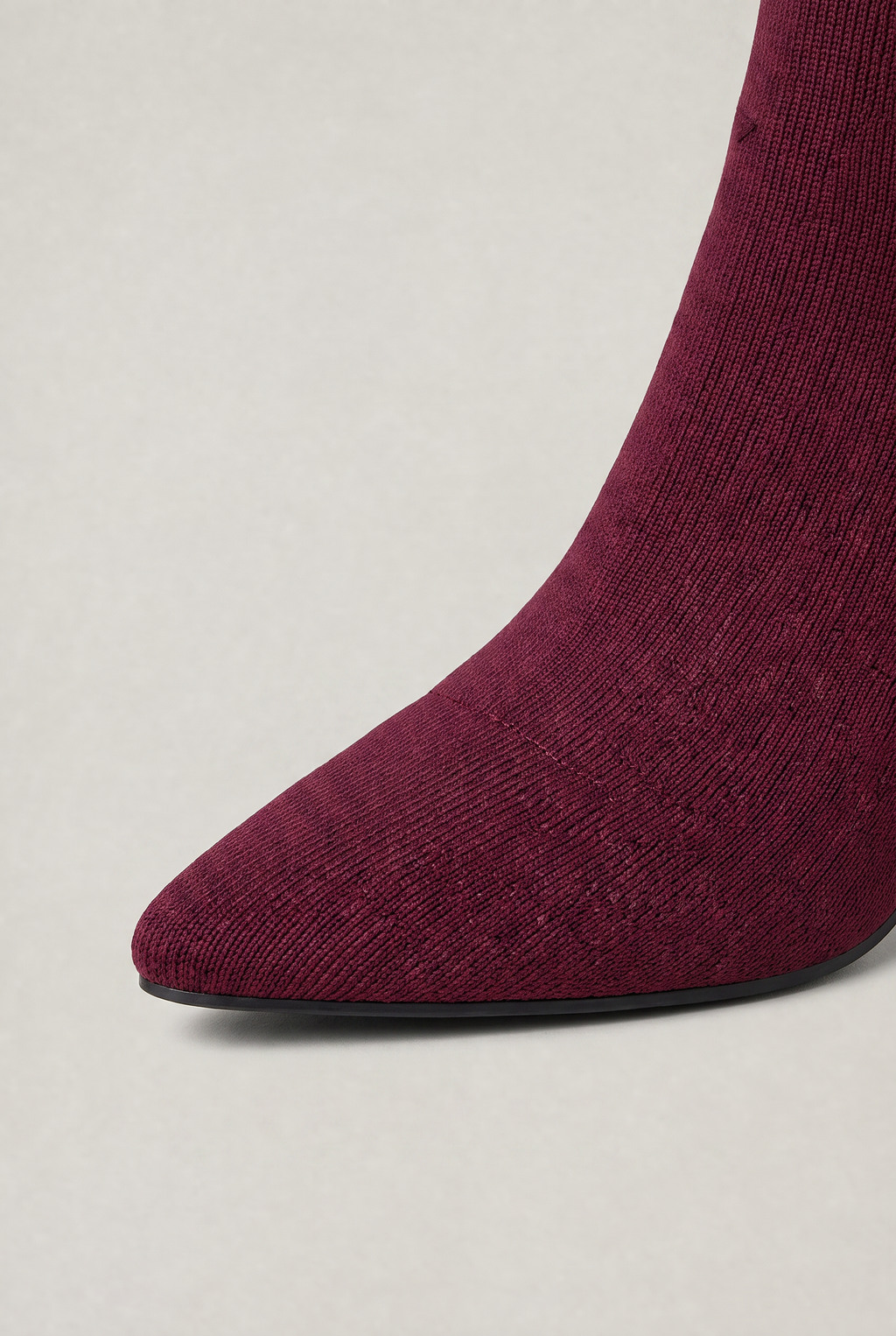 Women's Sock Boots - Knit Stretch Pointed Toe Ankle Boots