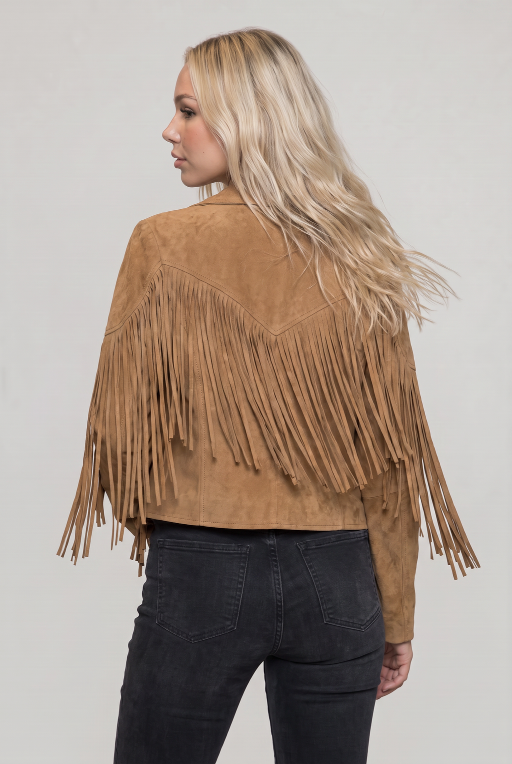 Women's Suede Fringe Cowboy Jacket