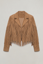 Women's Suede Fringe Cowboy Jacket