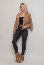 Women's Suede Fringe Cowboy Jacket