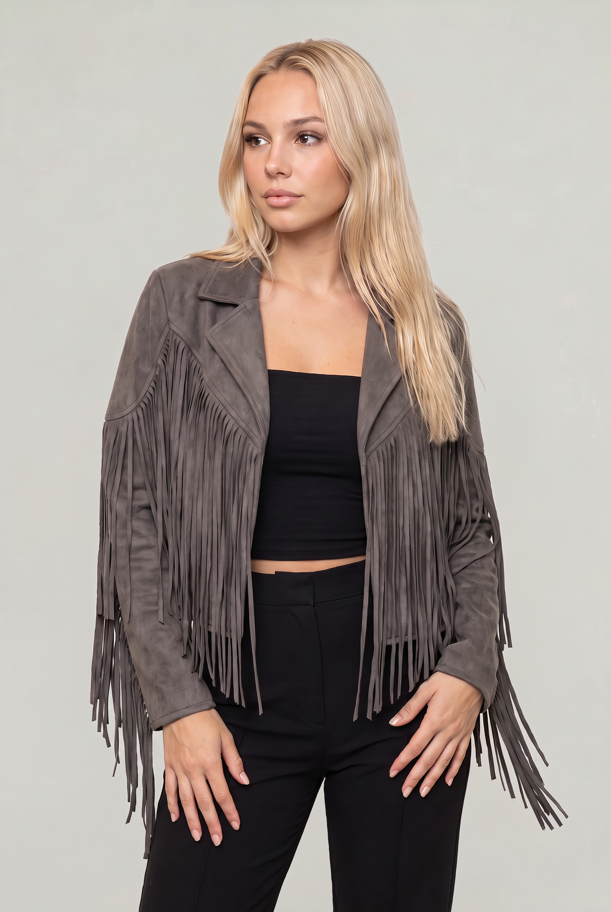 Women's Suede Fringe Cowboy Jacket