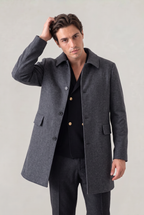 Men's Single Breasted Loose fit Coat