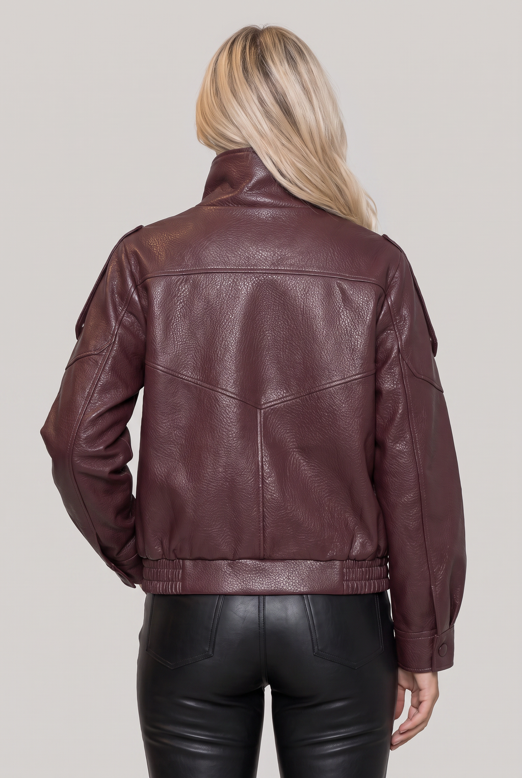Women’s Faux Leather Biker Jacket
