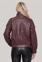 Women’s Faux Leather Biker Jacket