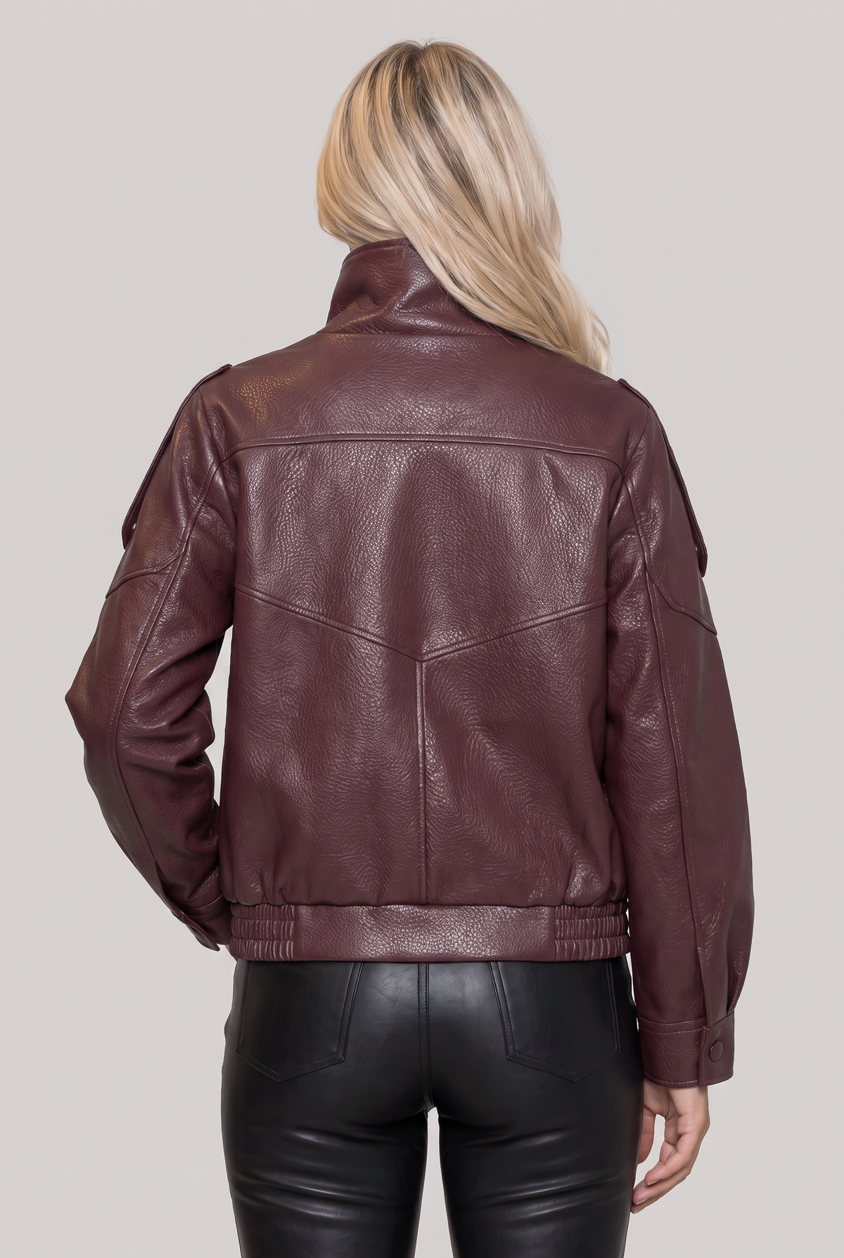 Women’s Faux Leather Biker Jacket