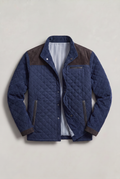 Men’s Quilted Contrast Collar Jacket