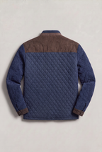 Men’s Quilted Contrast Collar Jacket