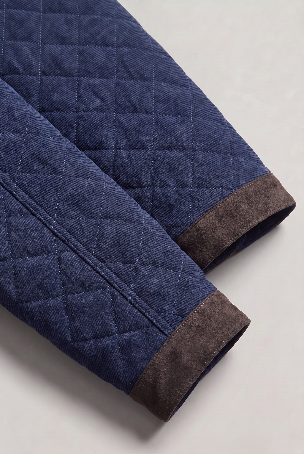 Men’s Quilted Contrast Collar Jacket