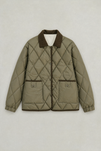 Women’s Cord Collar Quilted Jacket