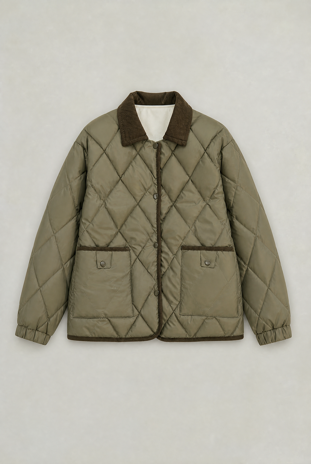 Women’s Cord Collar Quilted Jacket