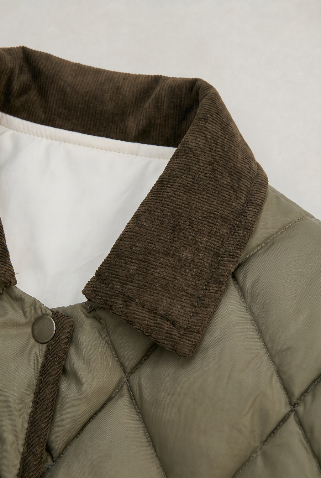 Women’s Cord Collar Quilted Jacket