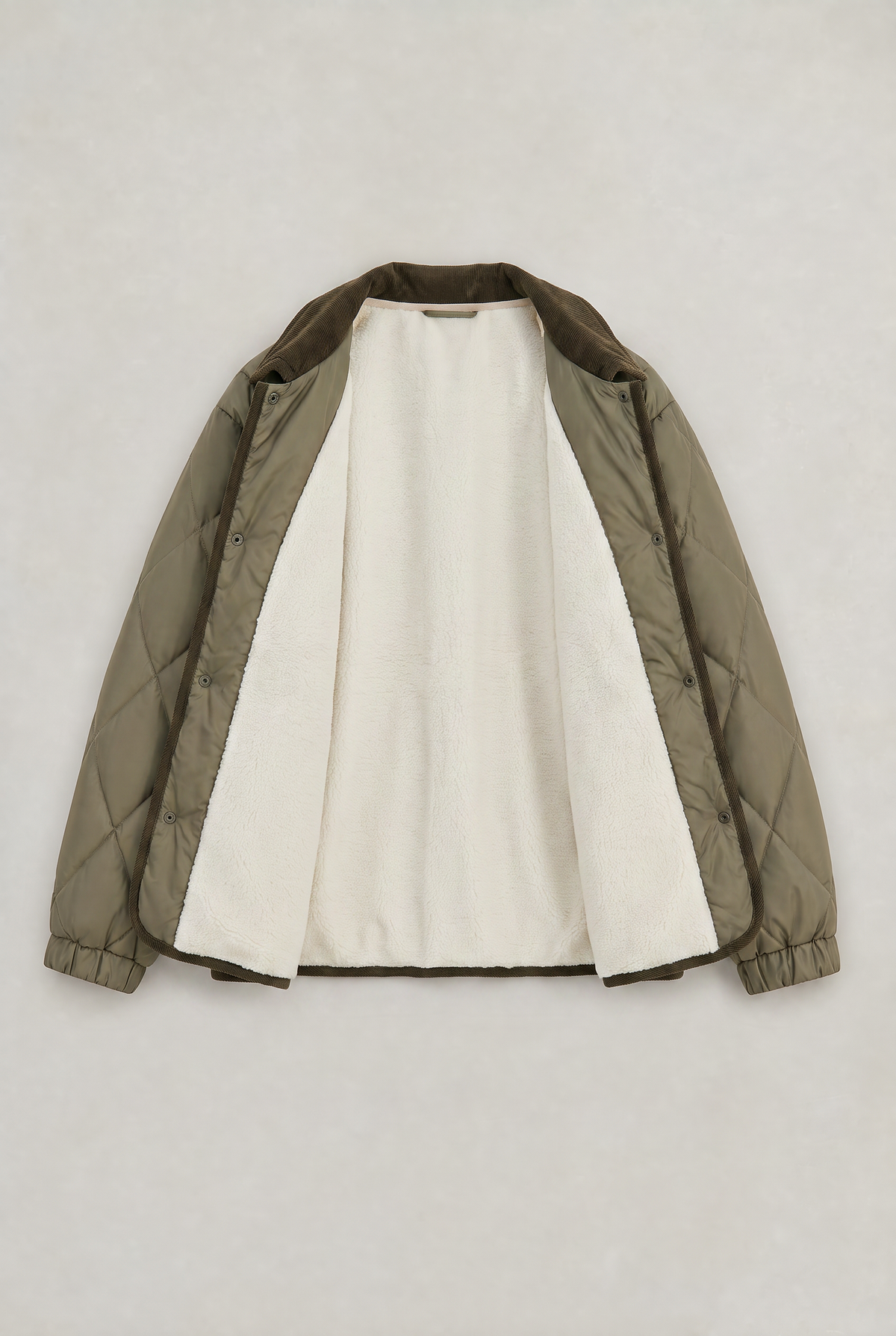 Women’s Cord Collar Quilted Jacket