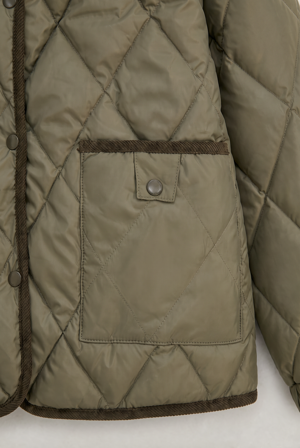 Women’s Cord Collar Quilted Jacket