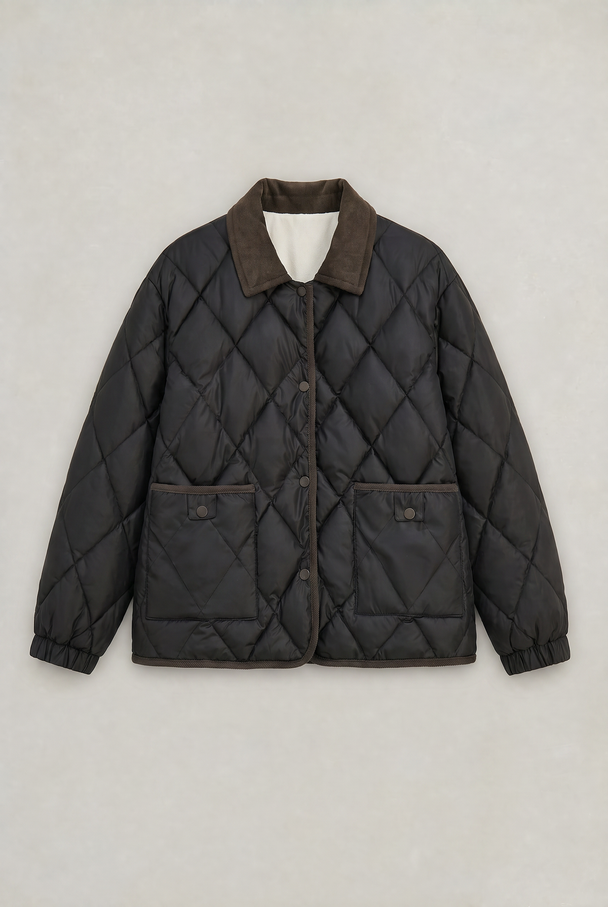 Women’s Cord Collar Quilted Jacket