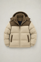 Men’s Hooded Cord Puffer Jacket