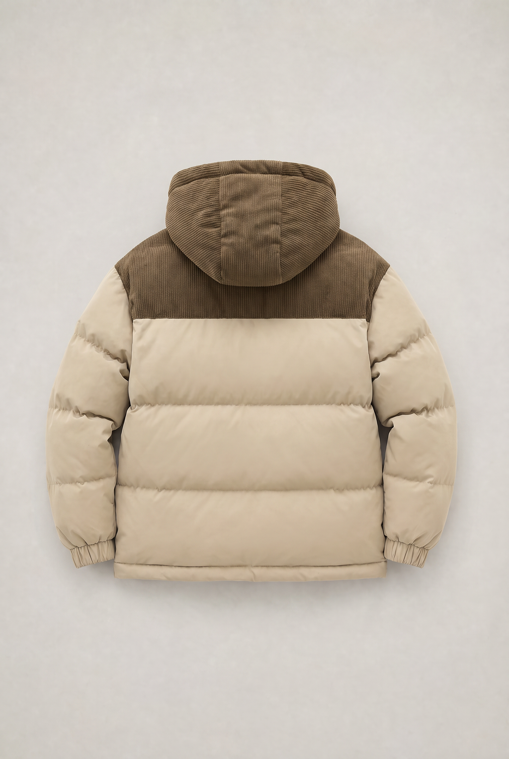 Men’s Hooded Cord Puffer Jacket