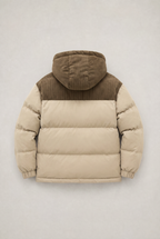 Men’s Hooded Cord Puffer Jacket