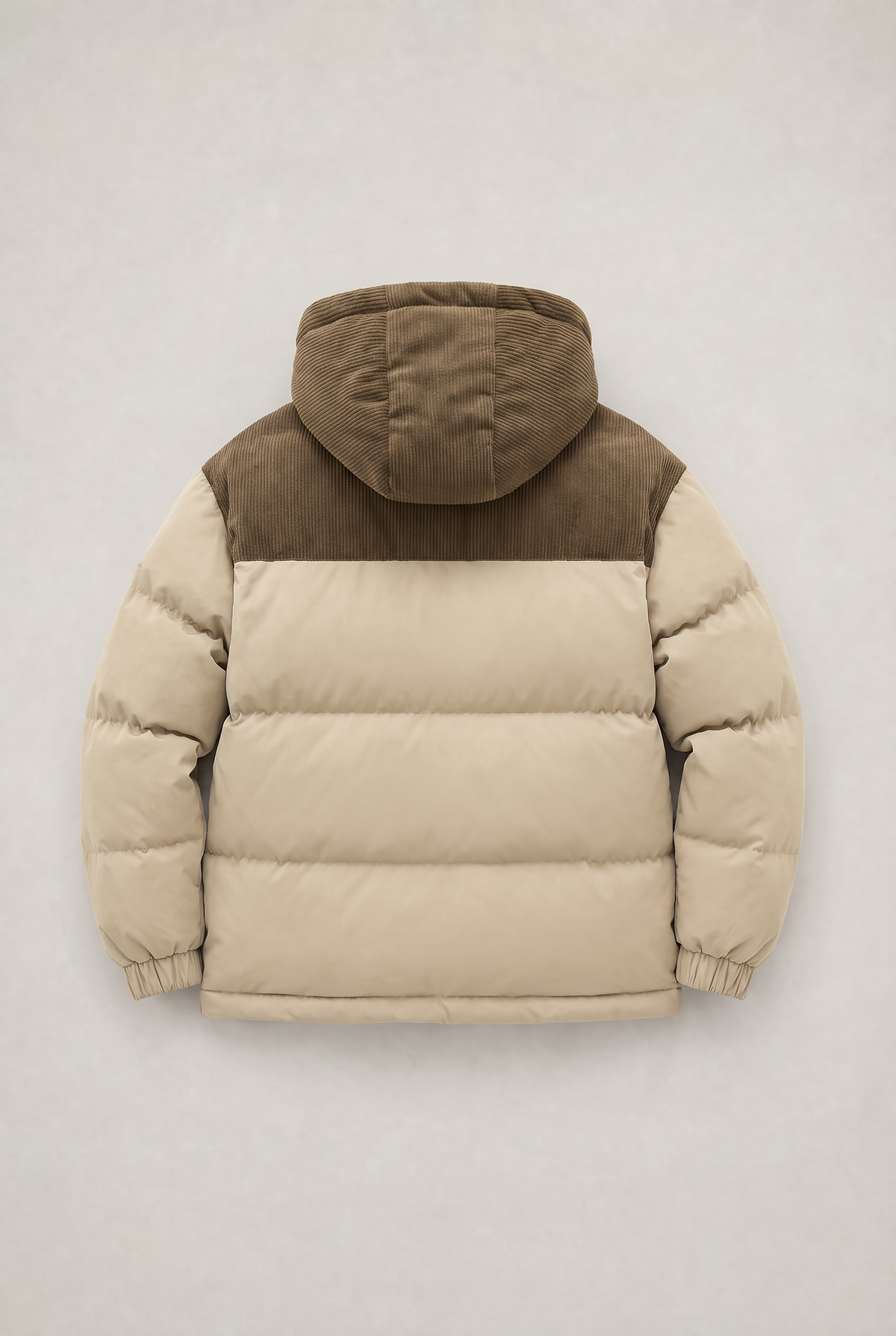 Men’s Hooded Cord Puffer Jacket