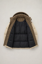 Men’s Hooded Cord Puffer Jacket