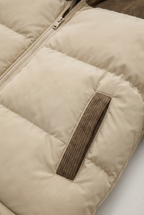 Men’s Hooded Cord Puffer Jacket