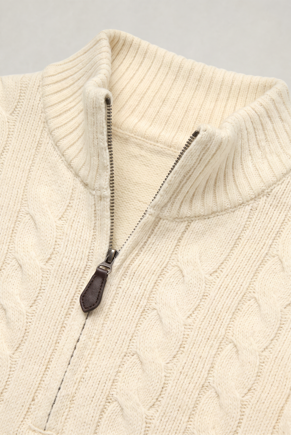 Men’s Cable Knit Quarter Zip Jumper