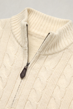 Men’s Cable Knit Quarter Zip Jumper