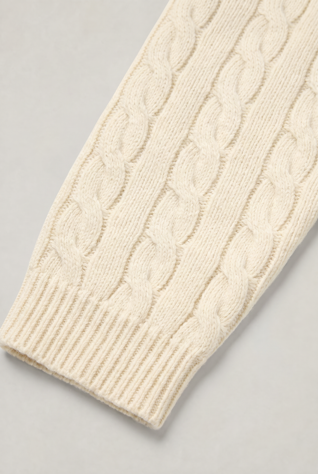 Men’s Cable Knit Quarter Zip Jumper
