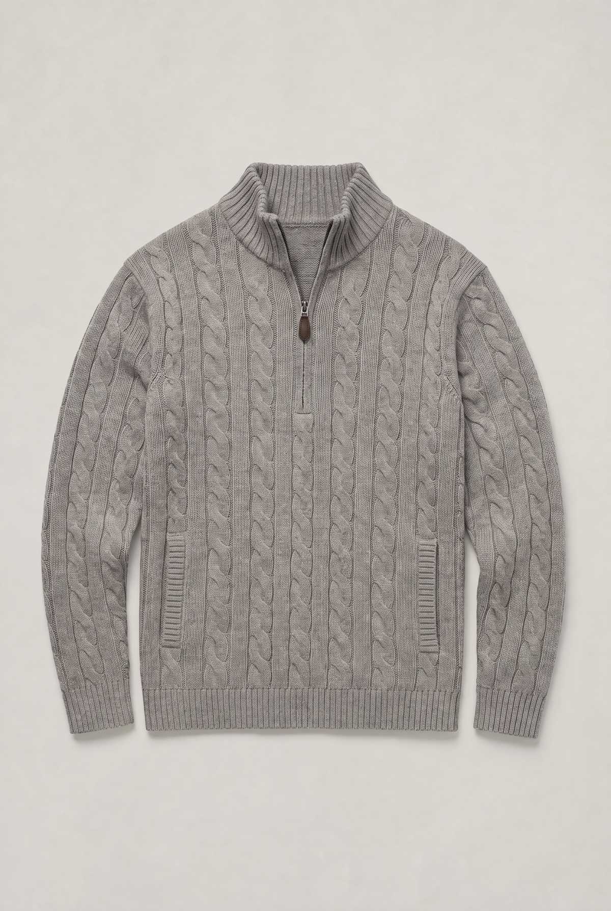 Men’s Cable Knit Quarter Zip Jumper