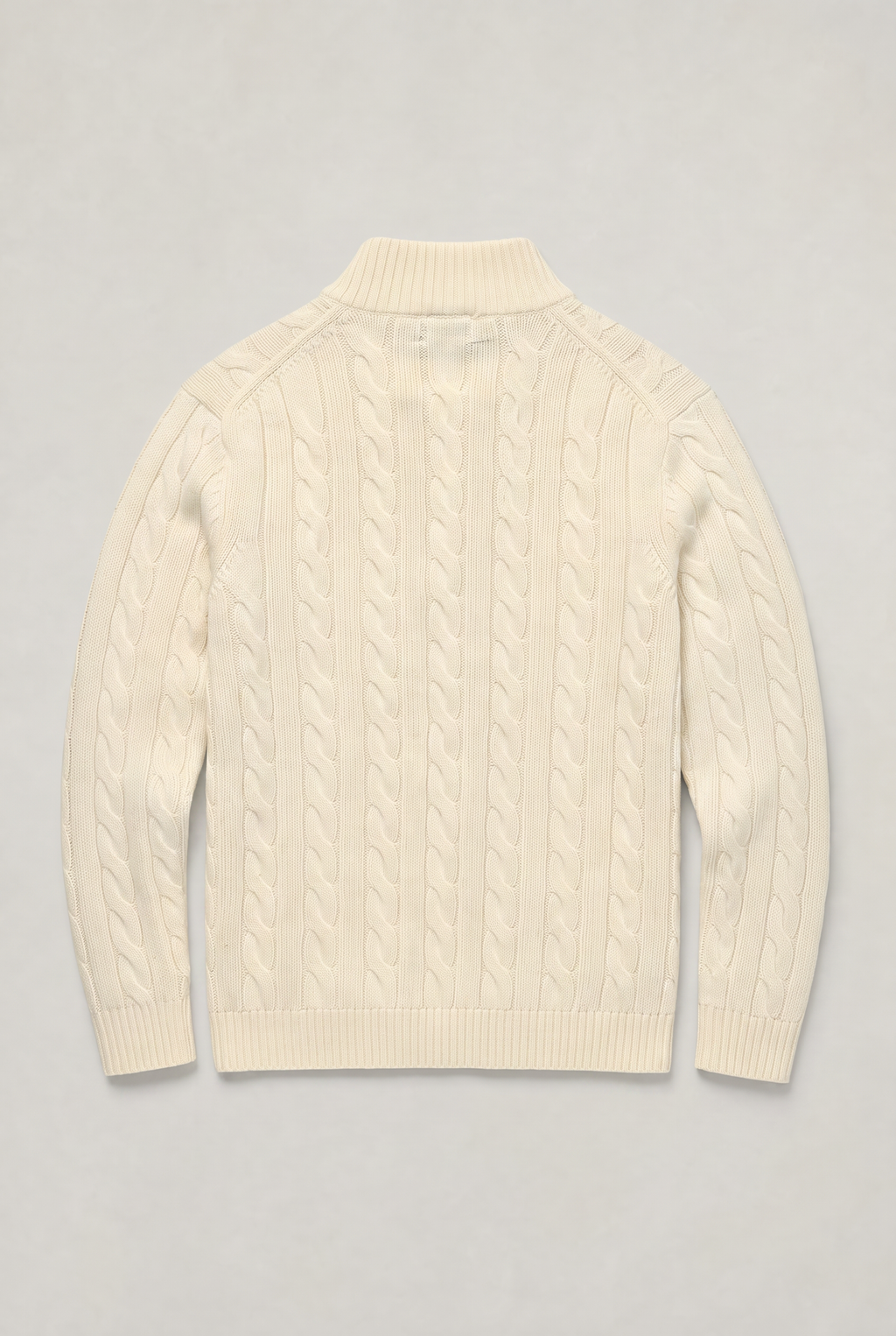 Men’s Cable Knit Quarter Zip Jumper