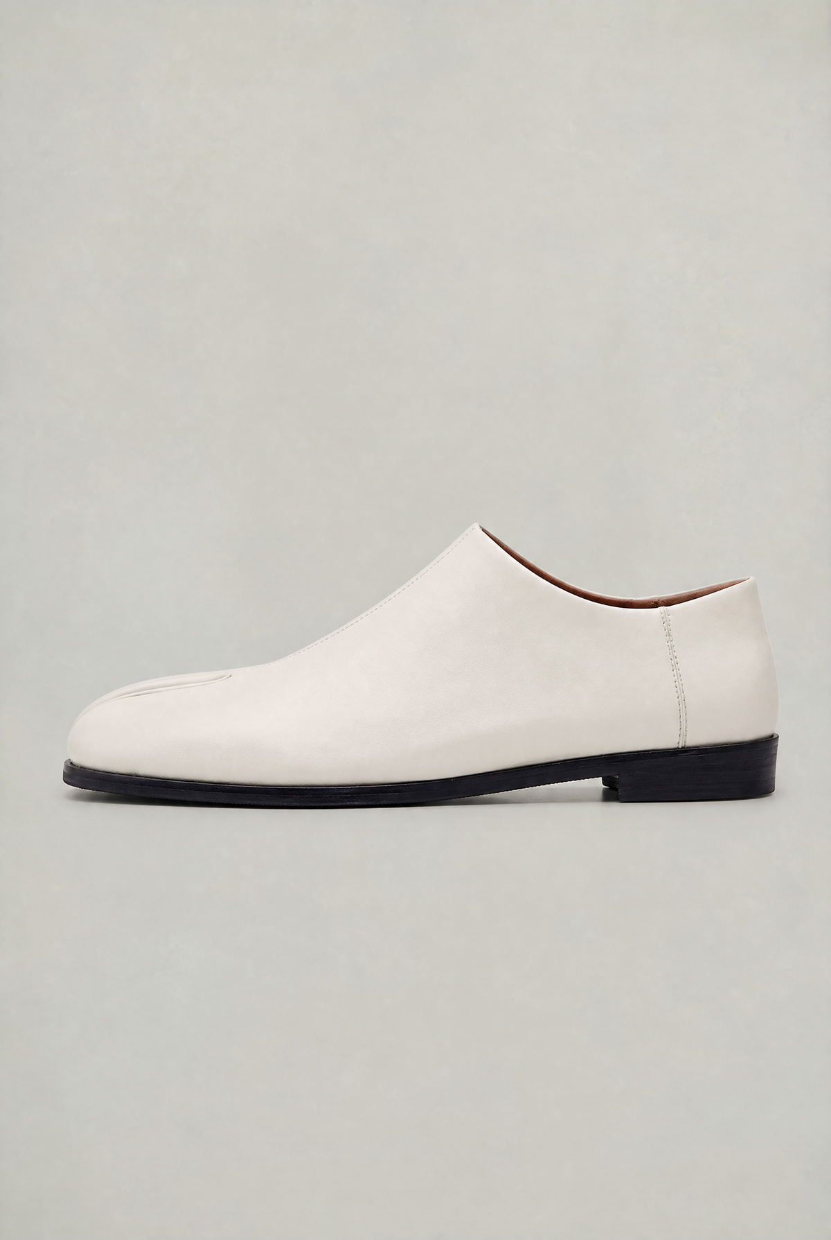 Women’s White Split Toe Slip-On Loafers
