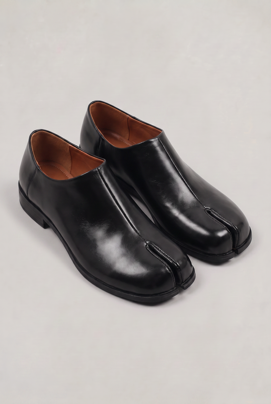 Women’s White Split Toe Slip-On Loafers