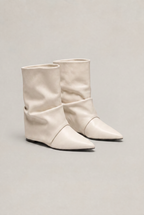 Women’s Pointed Toe Slouch Mid Calf Boots