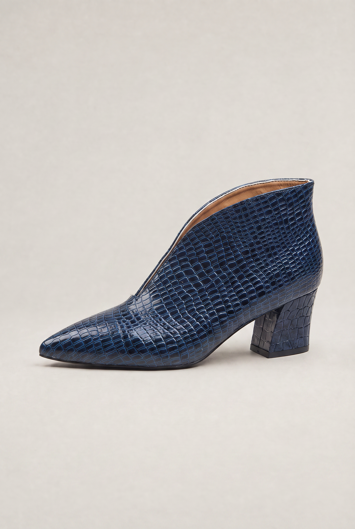 Women’s Croc Effect Pointed Toe Pumps