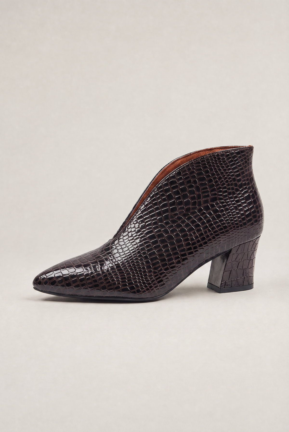 Women’s Croc Effect Pointed Toe Pumps