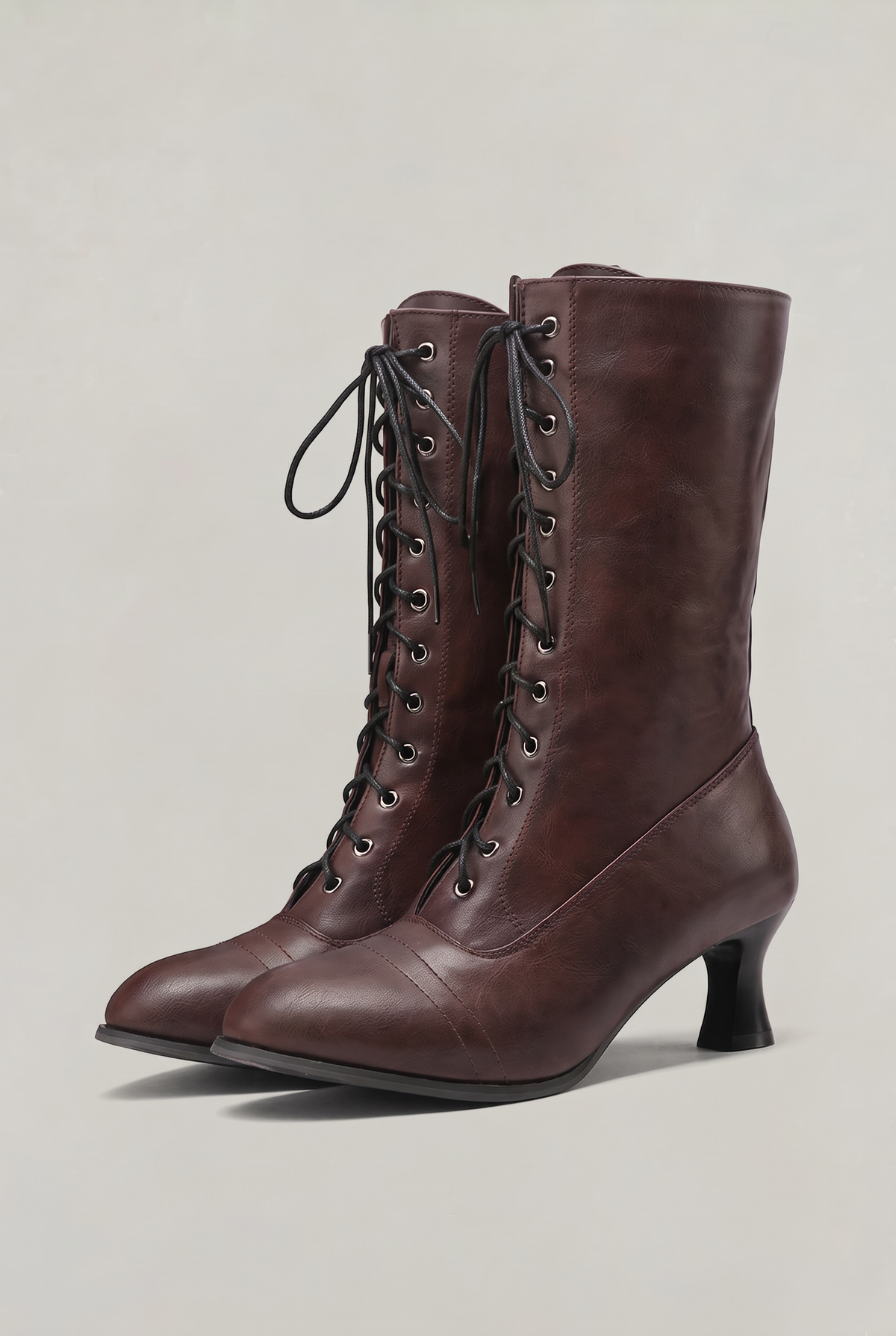 Women’s Victorian Lace Up Heeled Boots