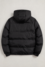 Men’s Hooded Puffer Jacket - Front Zip