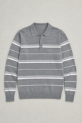 Men’s Striped Knit Rugby Jumper