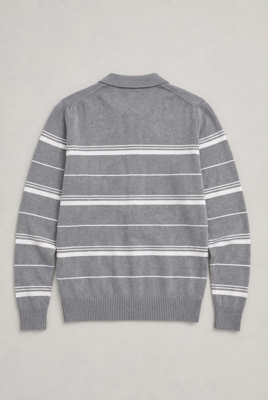 Men’s Striped Knit Rugby Jumper