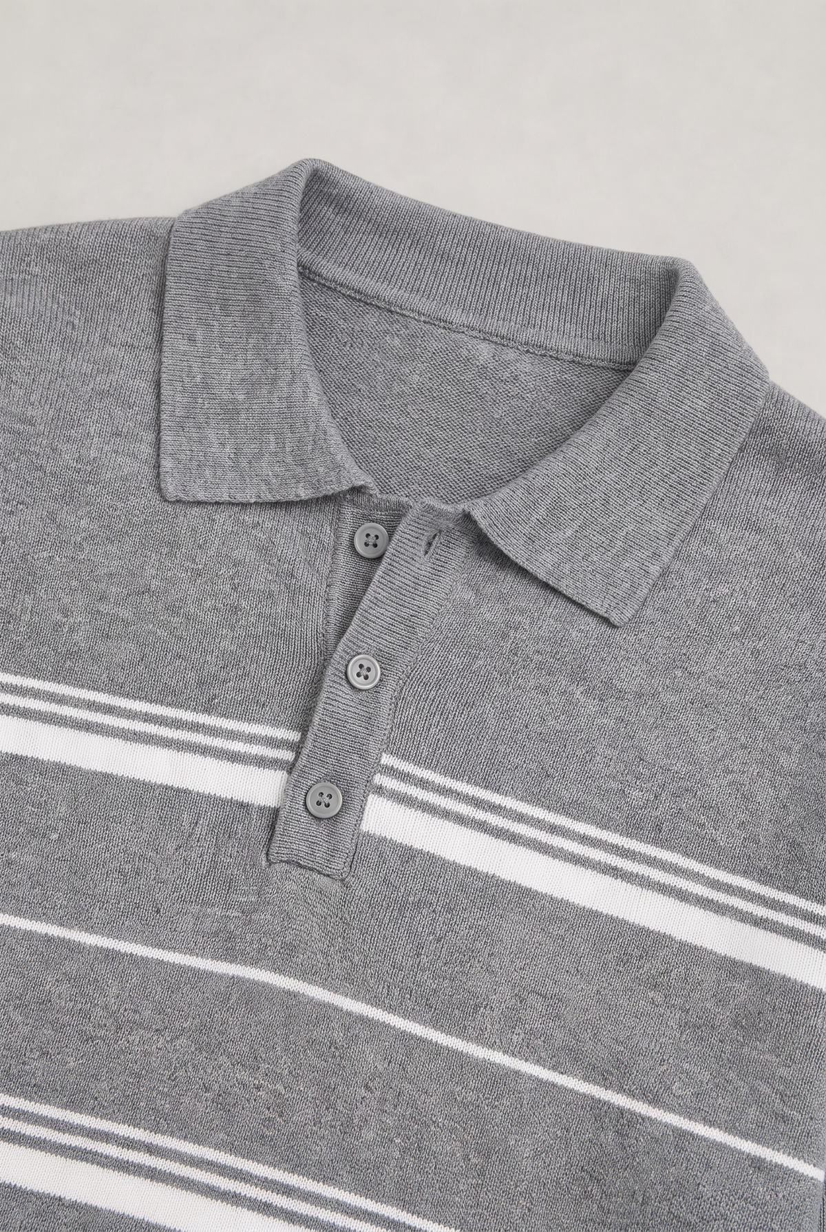 Men’s Striped Knit Rugby Jumper