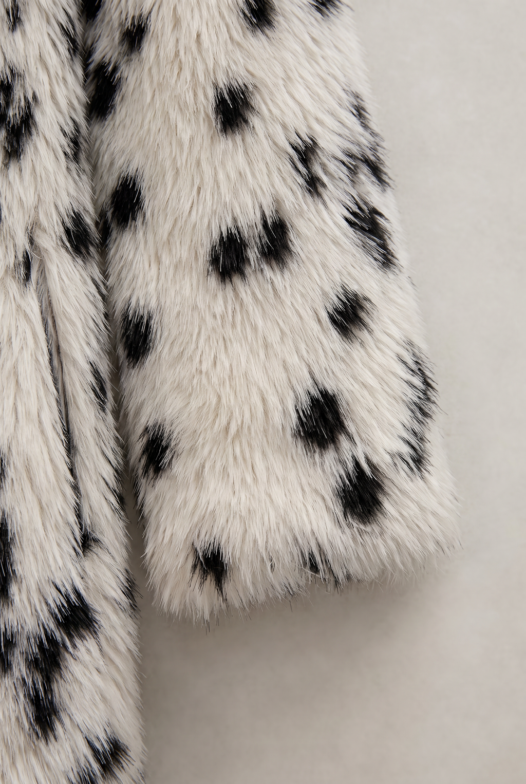 Women’s Dalmatian Print Faux Fur Coat
