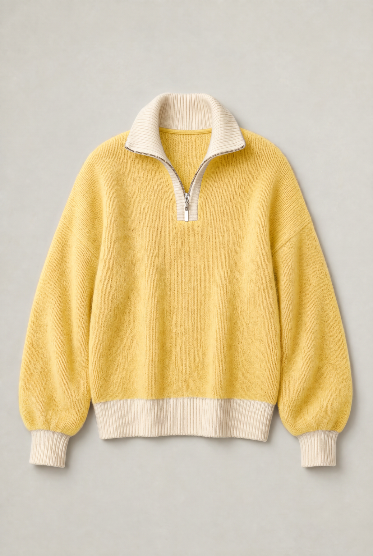 Women’s Contrast Collar Quarter Zip Jumper