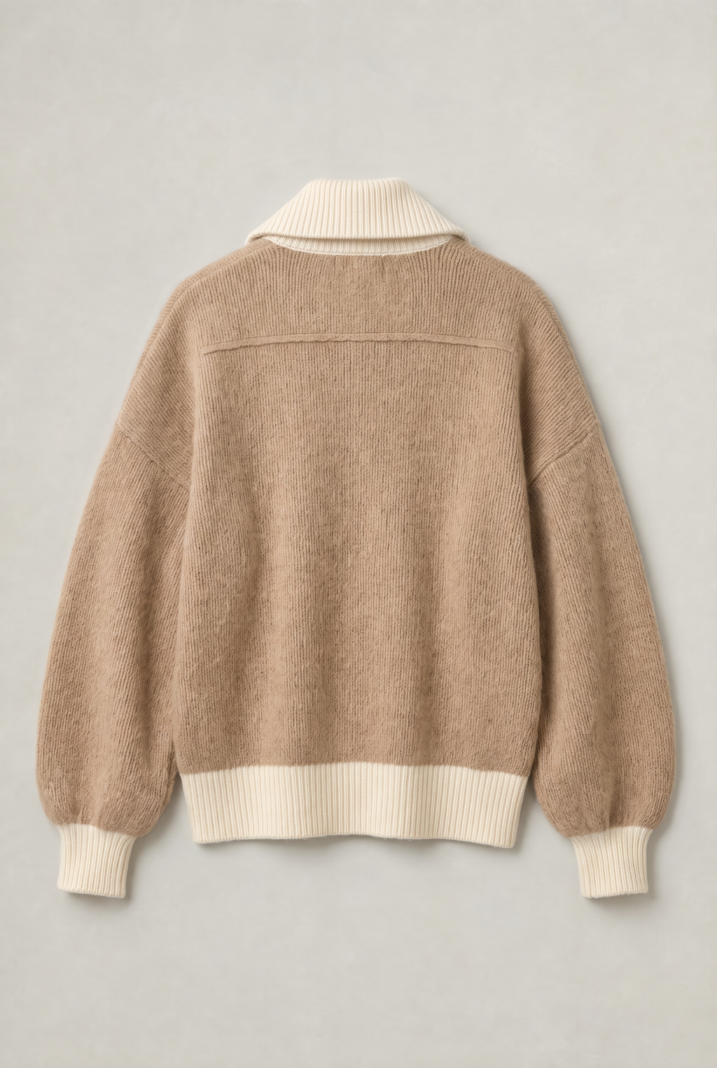 Women’s Contrast Collar Quarter Zip Jumper