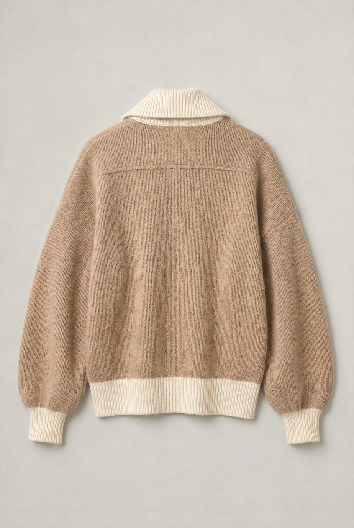 Women’s Contrast Collar Quarter Zip Jumper