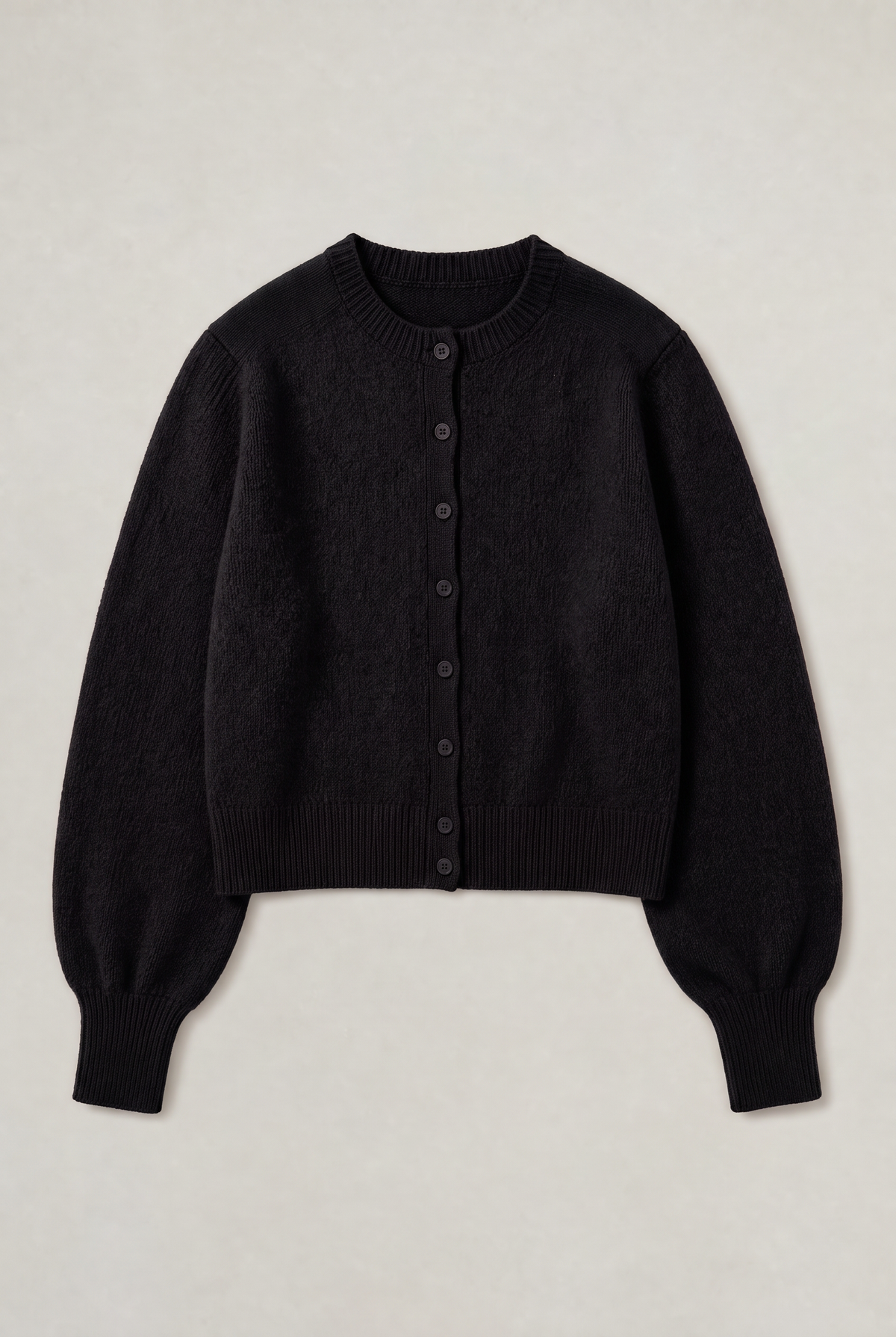 Women’s Round Neck Button-Up Cardigan