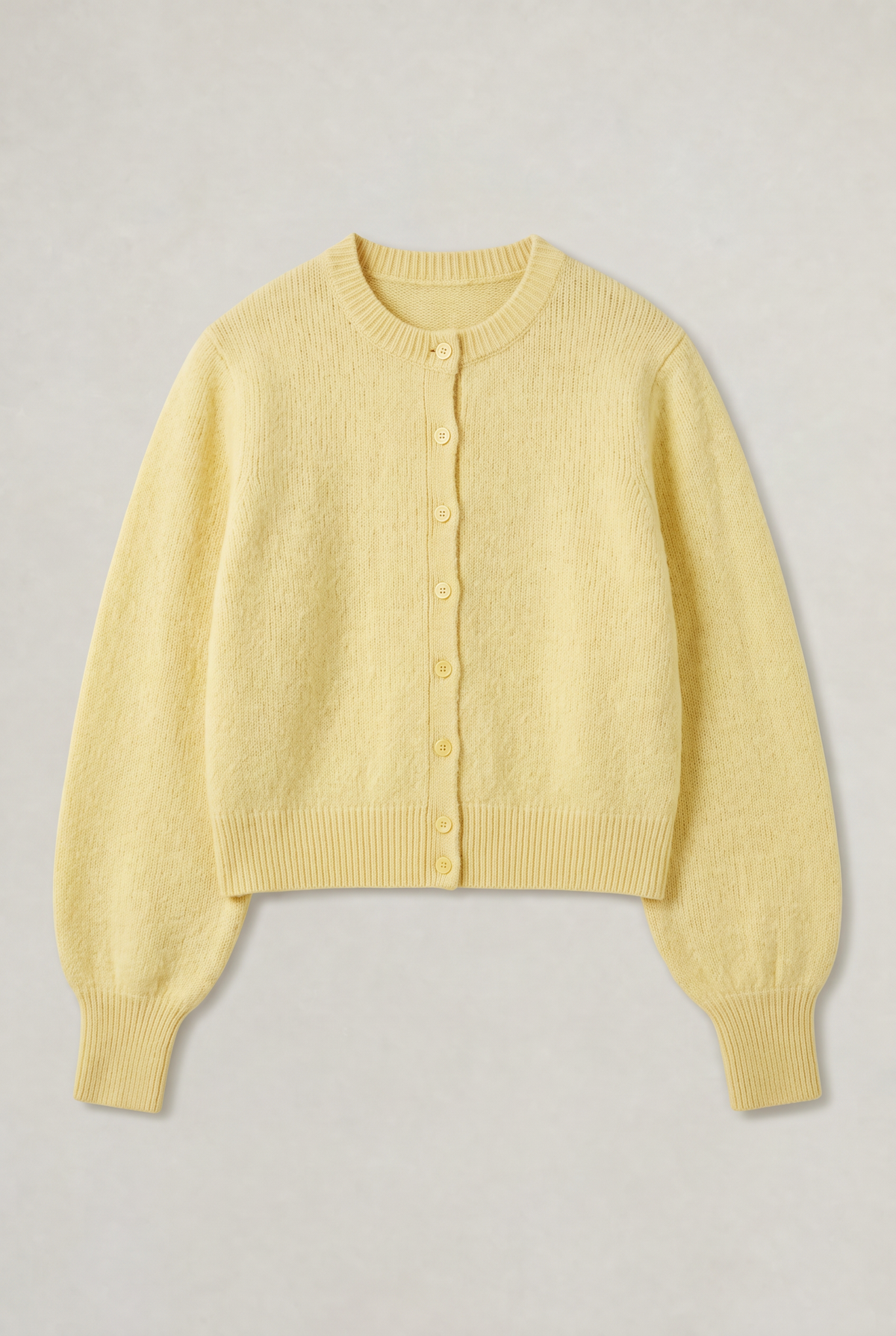 Women’s Round Neck Button-Up Cardigan