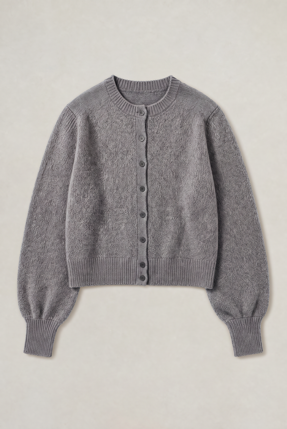 Women’s Round Neck Button-Up Cardigan