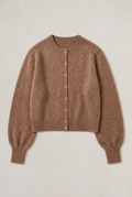 Women’s Round Neck Button-Up Cardigan