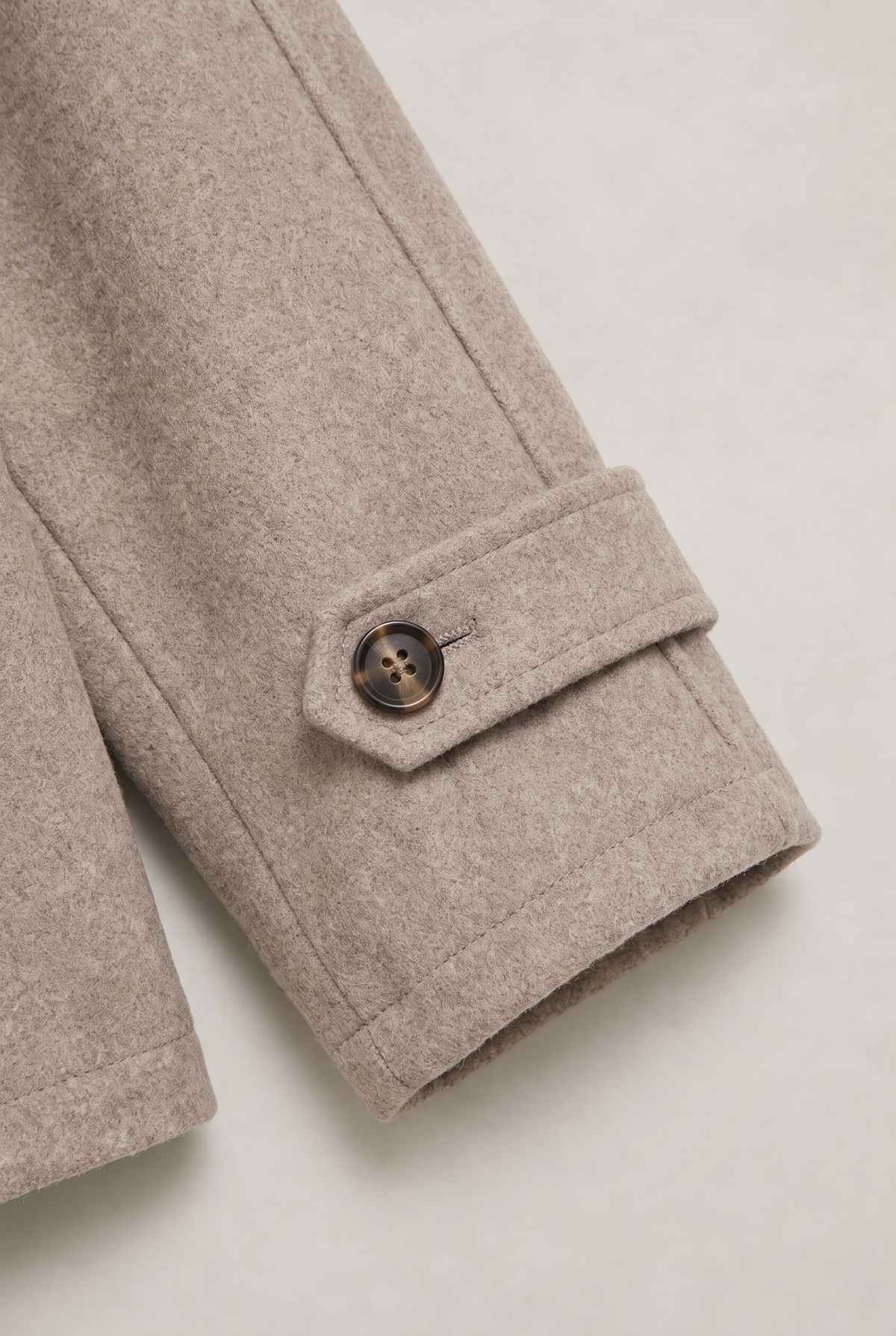 Women’s Button-Up High Collar Pea Coat